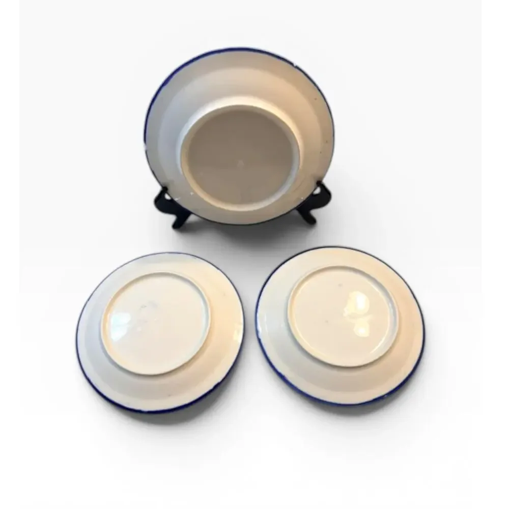 Hand Painted Artisan Sun Face Ceramic Dinnerware Set 5 Piece